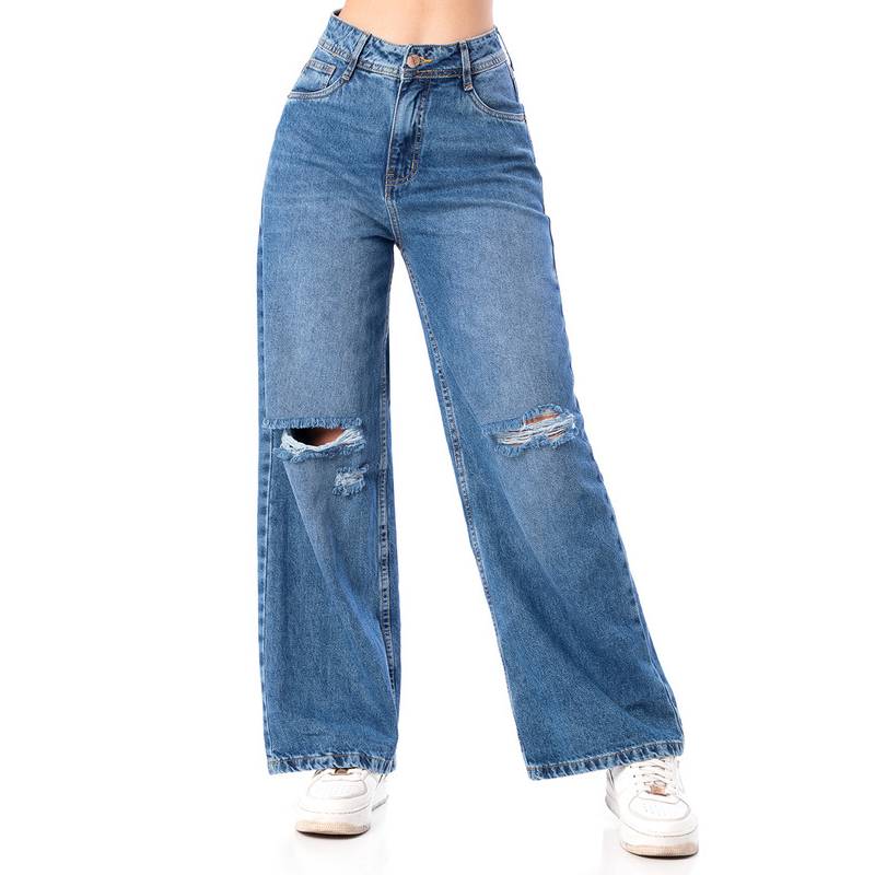 SQUEEZE Pantalon Jeans Mujer Denim Stretch azul