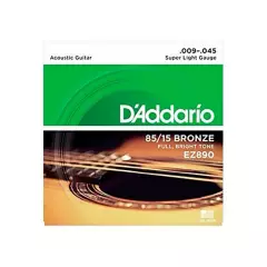 DADDARIO - D' addarío - cuerdas de metal para guitarra acustica - calibre 009