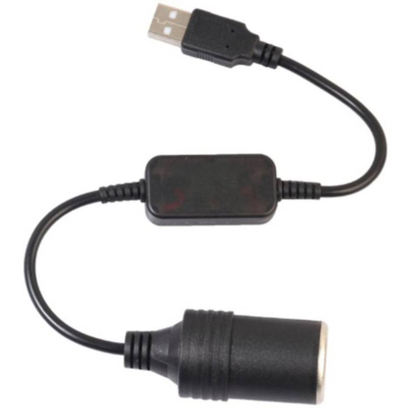 Adaptador cargador USB a mechero coche 1000mA 1A negro distribuido por  CABLEMATIC ® 