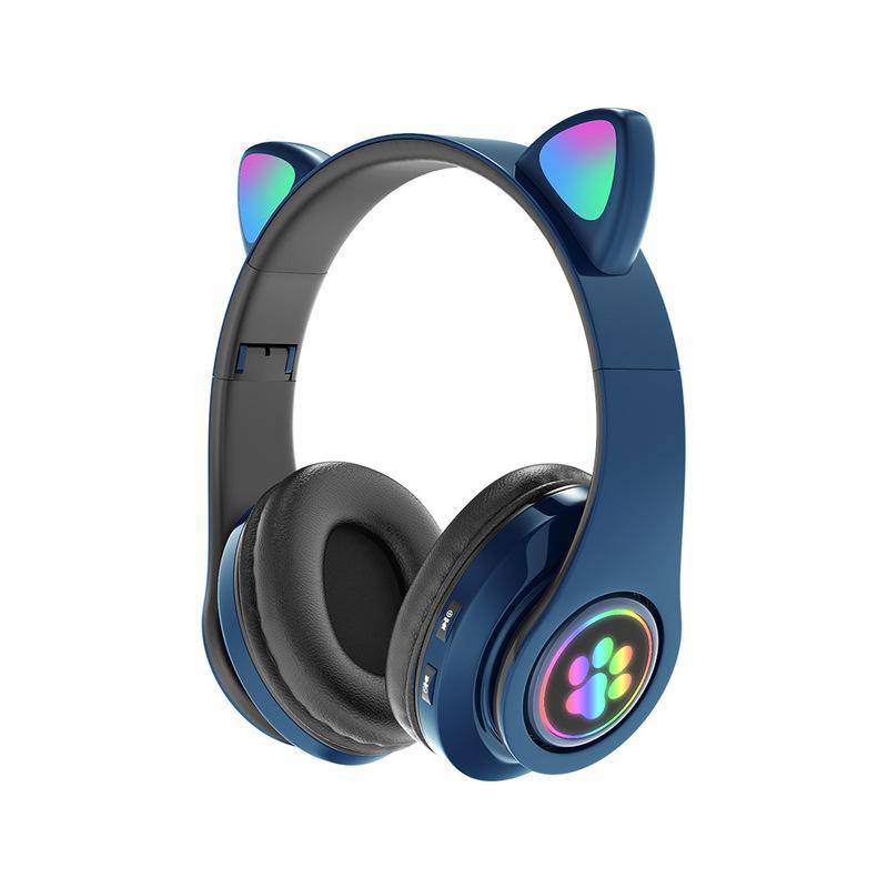 Aud fonos Gamer Bluetooth Gatito Gato Micr fono CXT B39 Verde