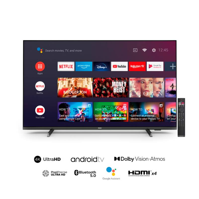 LED 75” Philips Ambilight 75PUD7906 Android Smart TV 4K UHD