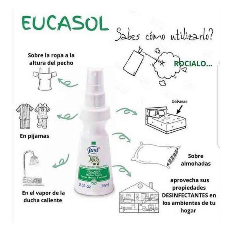 Eucasol Just Eucalipto Spray Herbal Corporal 75ml JUST