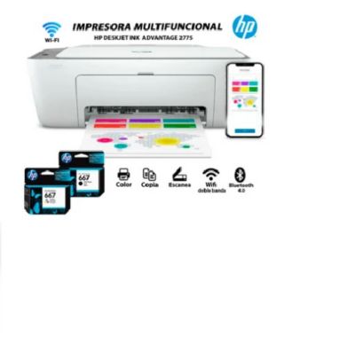 HP DeskJet Impresora multifunción 2710, Color, Impresora para