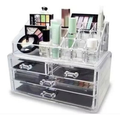 Cosmetiquero Acrílico Organizador De Maquillaje Espejo 94106