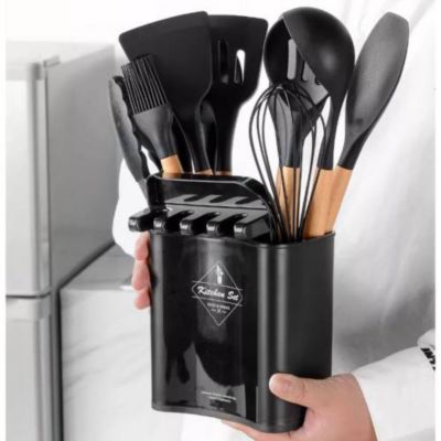 Set de Cucharones Utensilios de Silicona para Cocina 12PCS 528U