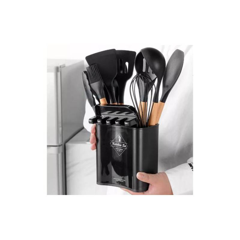 Set de Cucharones Utensilios de Silicona para Cocina 12PCS 528U