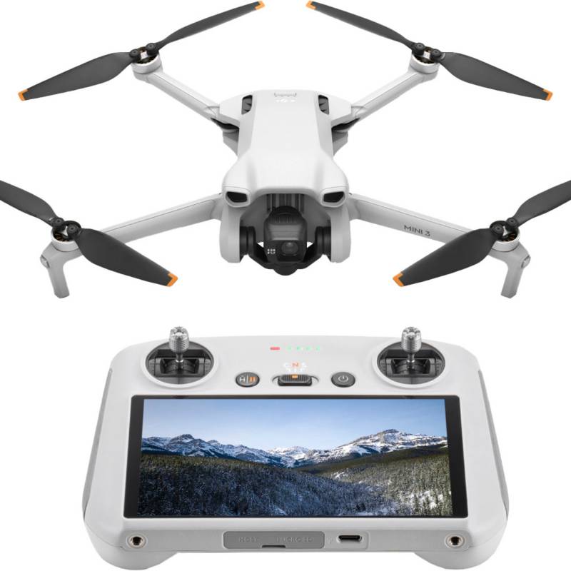  DJI Mini 3 (DJI RC) - Mini dron con cámara ligera y plegable  con video 4K HDR, tiempo de vuelo de 38 minutos, disparo vertical real y  funciones inteligentes con control