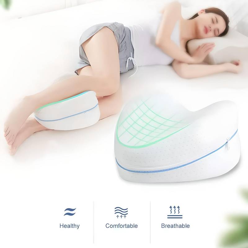 Almohada Ortopédica Relajante de Rodillas Piernas Para Dormir - Blanco