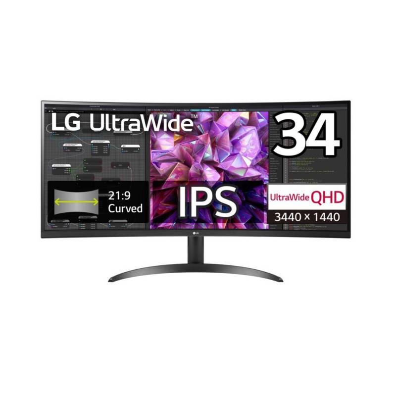 LG Monitor Curvo UltraWide® de 34 pulgadas, Pantalla IPS 21:9 con  resolución 3440 x 1440