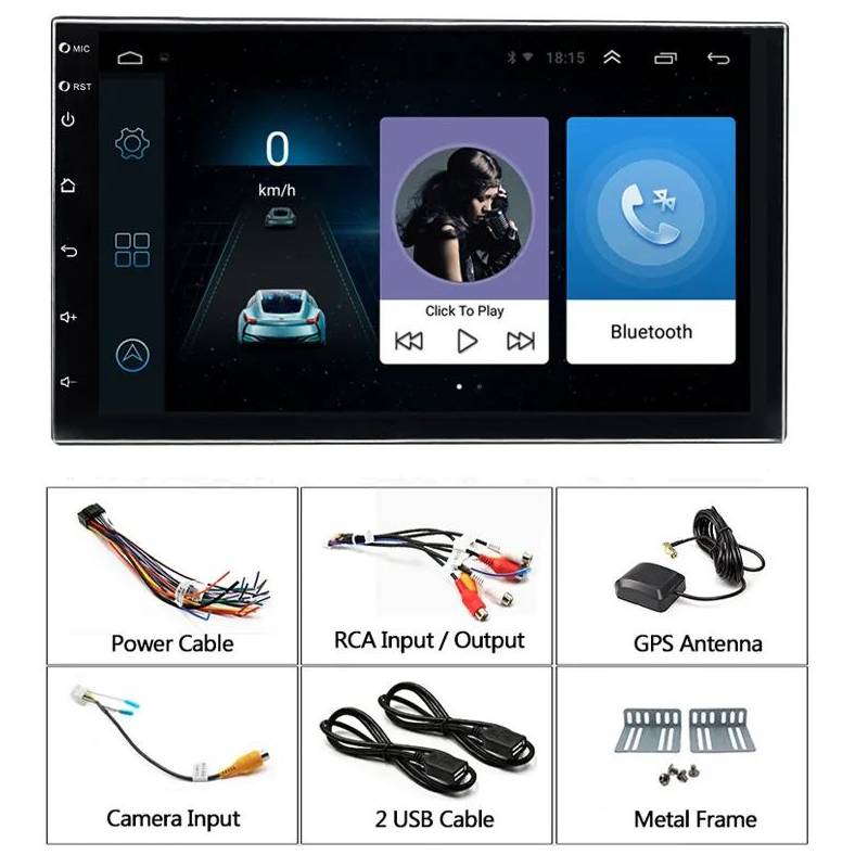 Auto Radio Android 7 Pulgadas Wifi GPS Android Auto Car Play – InTouch Perú