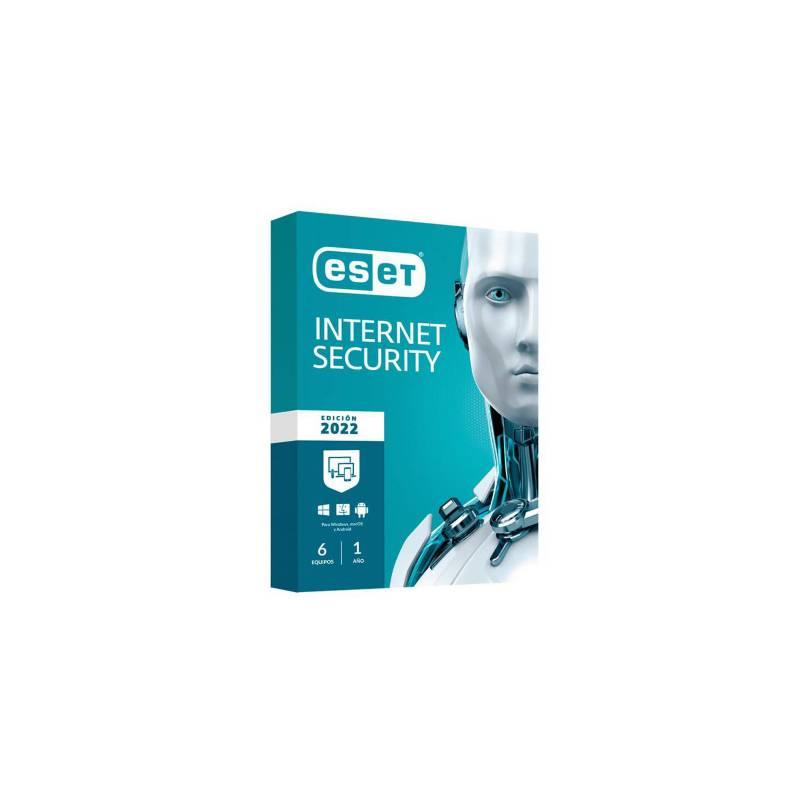 ESET - Eset Internet Security Edicion 2023 para 6 PC's Licencia 13 meses.