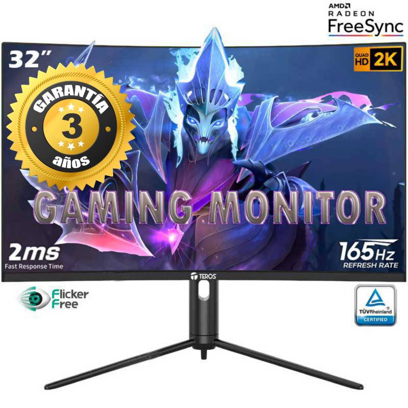 Monitor Teros Gaming Curvo Te-7350n 34 QHD 2K 165Hz 1ms - UltraWide TEROS  GAMING