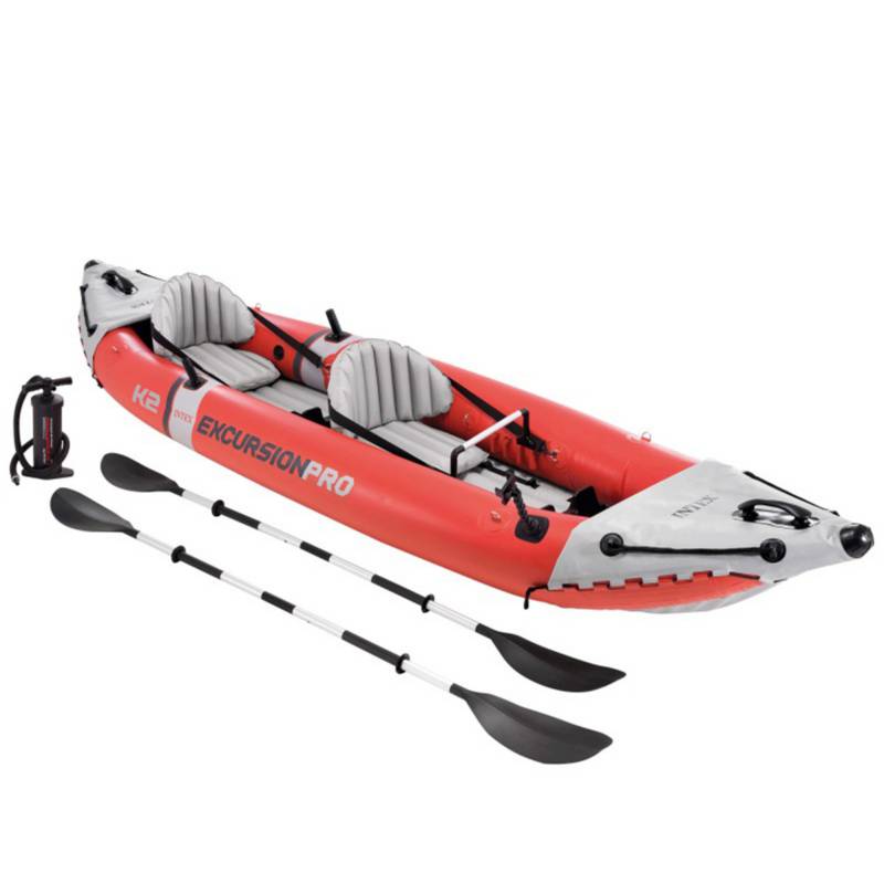 GONFLABLE Kayak inflable de turismo para 2 personas para adultos, portátil  de 9.8 pies, balsa inflable para barco, canoa deportiva con 2 asientos
