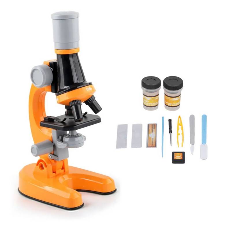 GENERICO - Microscopio Científico Anaranjado para Niños