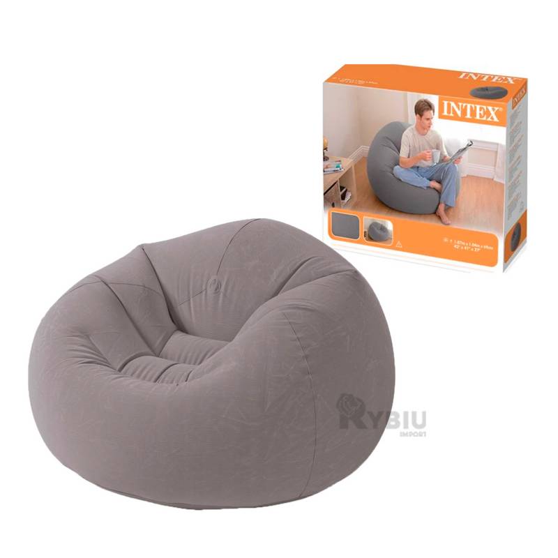 Ripley - SOFA PUFF IDEAL PARA DORMITORIO EN COLOR GRIS