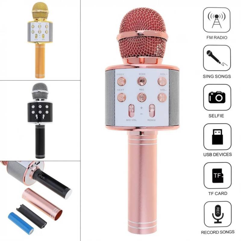 Micrófono Inalámbrico Bluetooth Altavoz Hifi Karaoke Recargable OEM