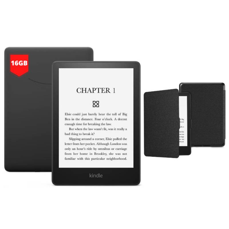 Funda Kindle Negro 6.8 y Kindle Paperwhite 11th gen 16GB 6.8 Negro FINTIE