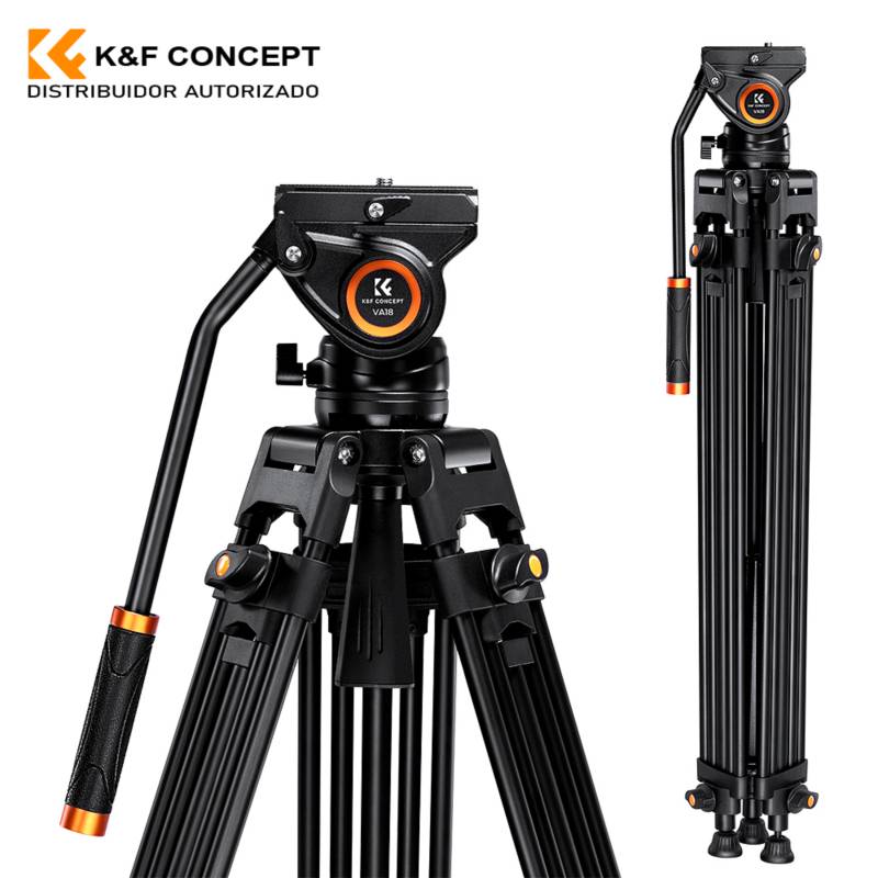 K&F CONCEPT - Trípode de Foto y Video KF Trípode de Video Profesional KF Concept