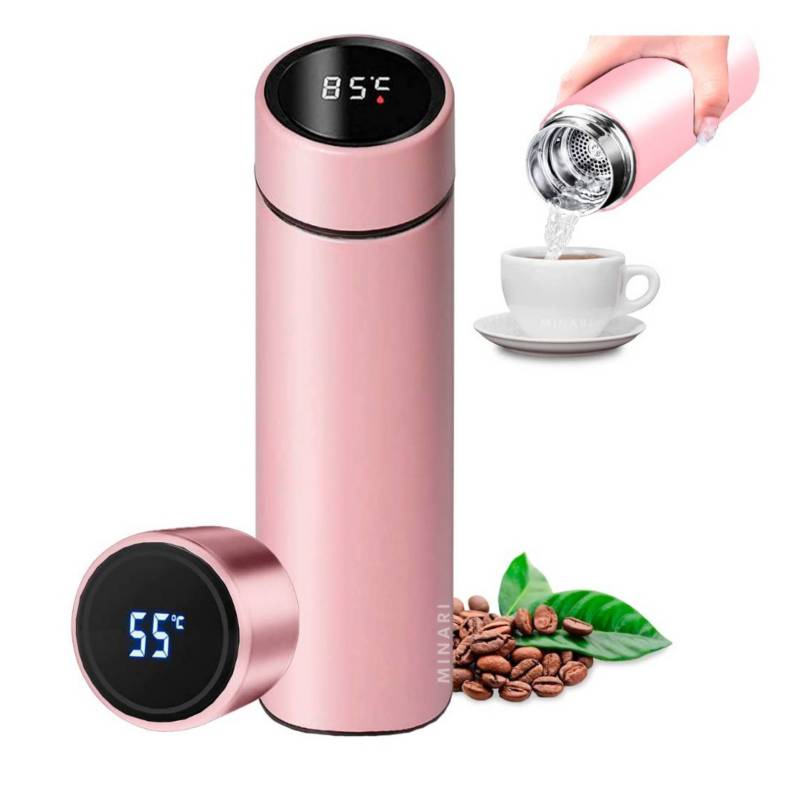 500ml thermos flask taza de cafe inteligente termo digital led