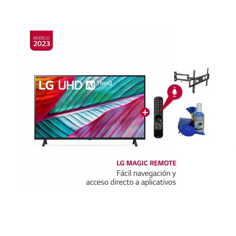 LG - Televisor LG Led 55" UHD 4K Smart 55UR8750PSA 2023 +rack y kit