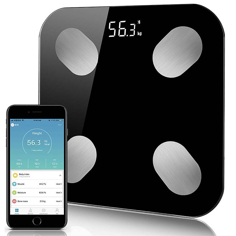 Balanza Digital con Bluetooth Masa Corporal Seguimiento de Peso