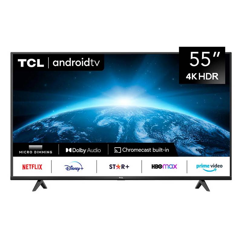 TCL - Televisor TCL 55 ANDROID TV LED UHD 4K SMART 55P615