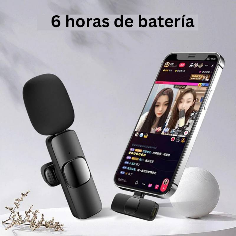 GENERICO Mini Micrófono Para Celular Lavalier Para iPhone
