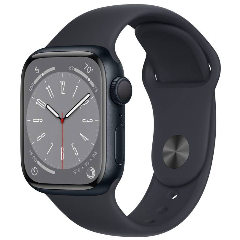 APPLE - Apple Watch Series 8 41mm GPS Midnight Aluminum Case S/M A2770