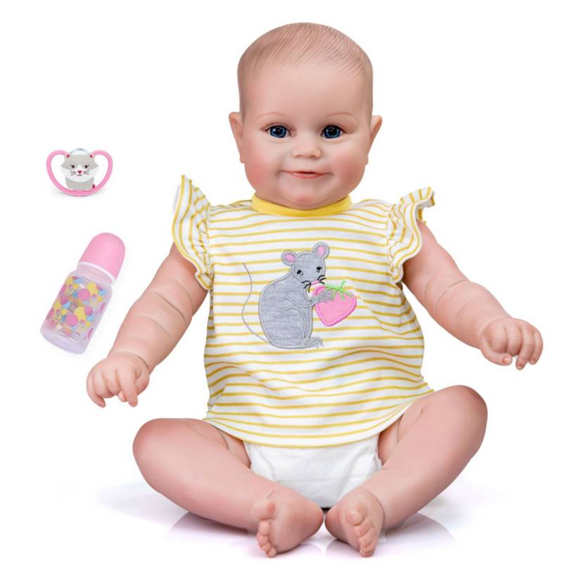 Muñeca bebe reborn vinilo de silicona juguetes para 48cm LIANYUN
