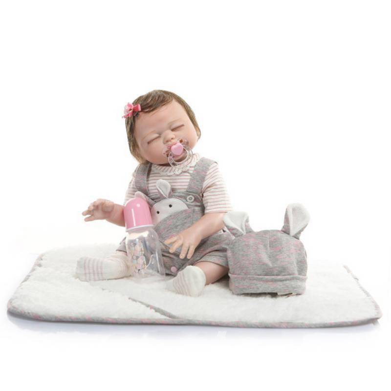 LIANYUN Muñeca bebe reborn vinilo de silicona juguetes para 50cm