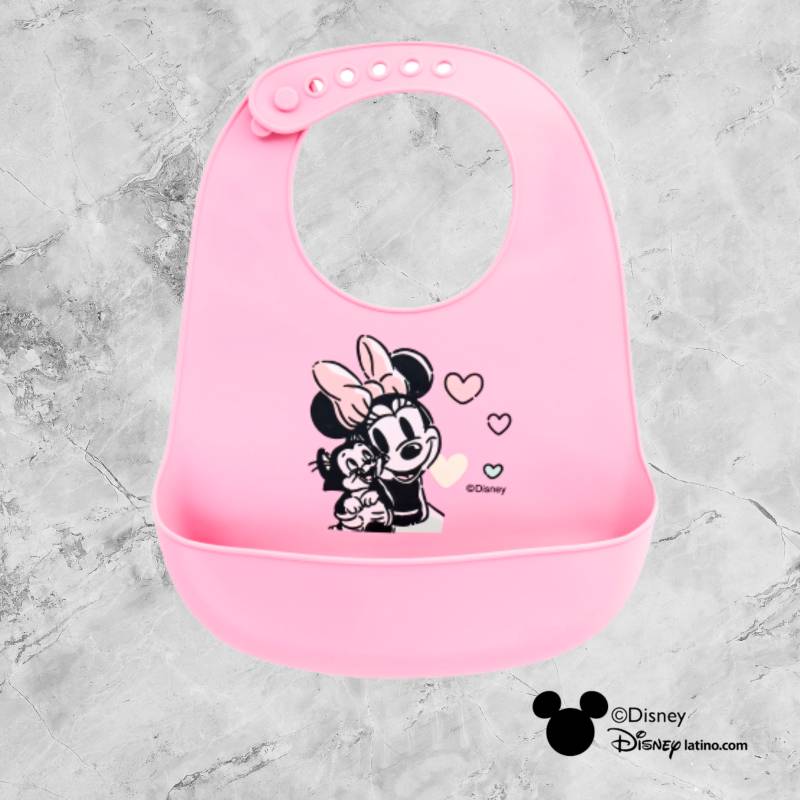 Babero De Silicona Minnie Mouse Disney