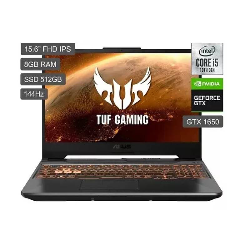 ASUS - Laptop ASUS TUF Gaming TUF FX506LHB Intel Core i5 11300H 8GB 512GB 156