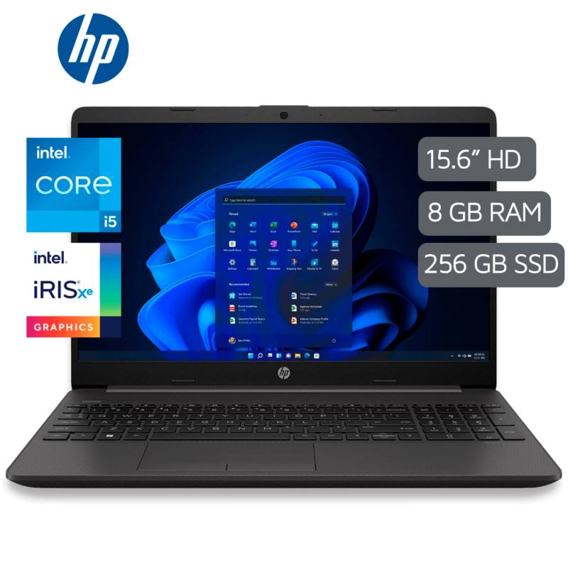 HP - LAPTOP HP 250 G8  Intel Core I5 1135G7 Ram 8GB  SSD 256GB 15.6 HD