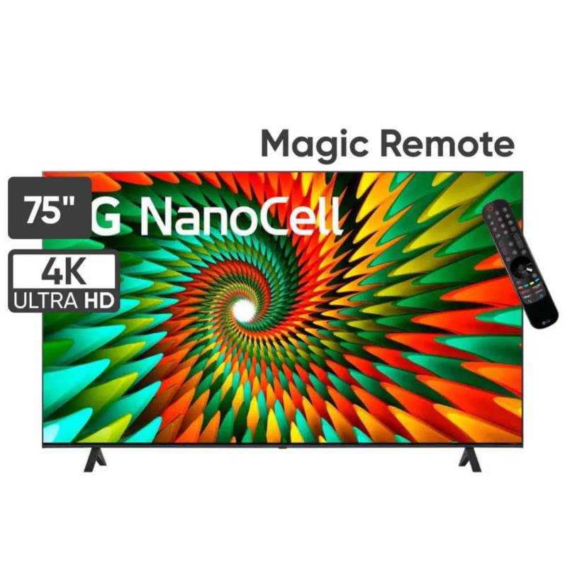 LG - Televisor LG NanoCell 75 UHD 4K ThinQ AI 75NANO77SRA 2023