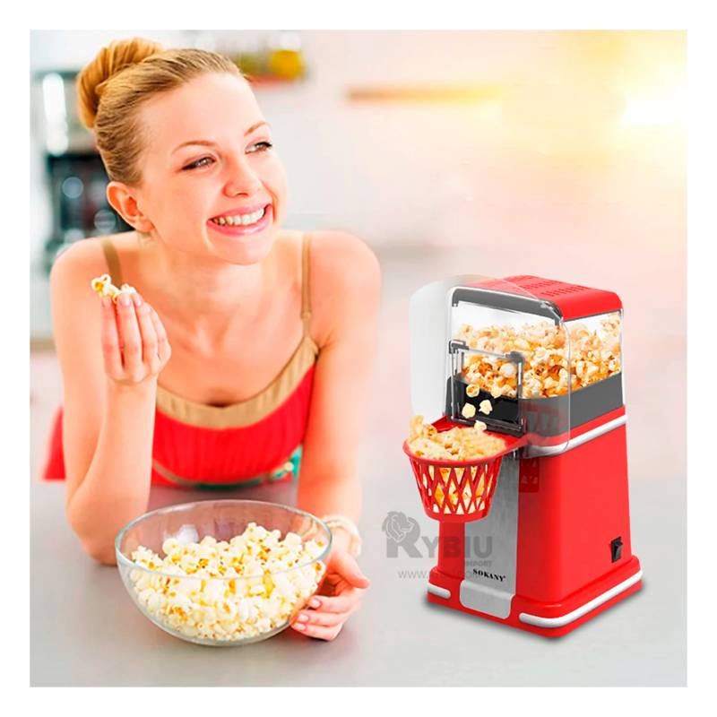 Maquina de Popcorn Roja para Hogar Pequeña GENERICO