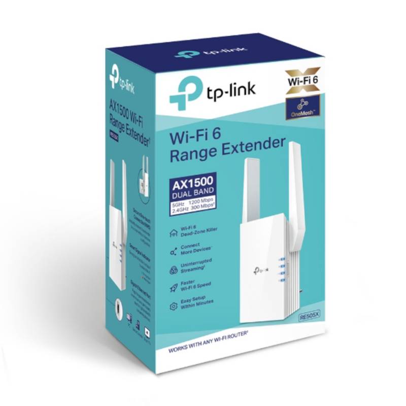 TP-Link RE705X Repetidor WiFi 6 Mesh Doble Banda AX3000