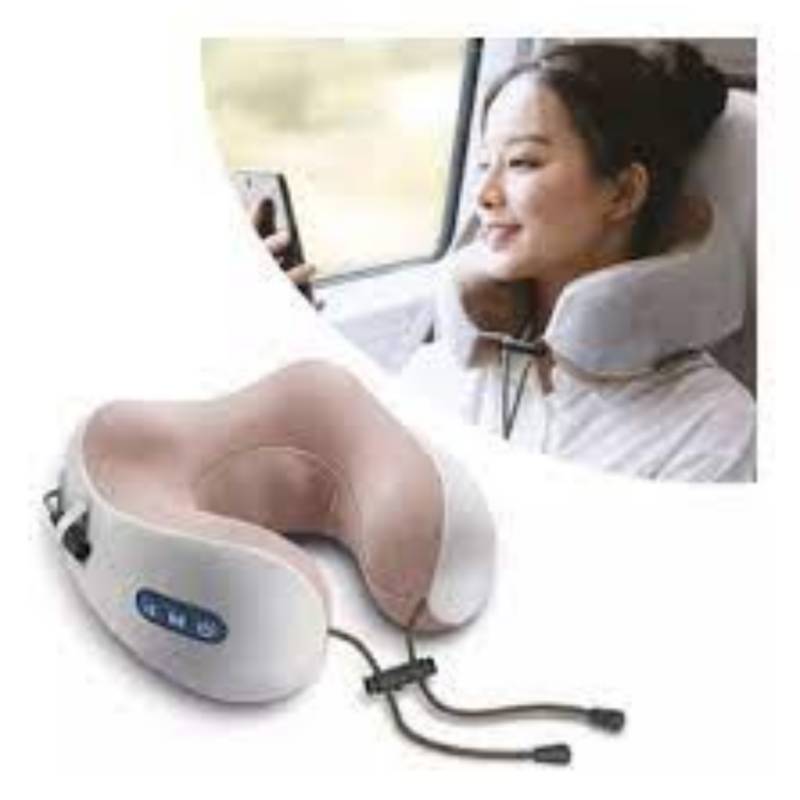 Almohada Masajeador Cuello Espalda Cuerpo para Avion Auto Recargable  GENERICO