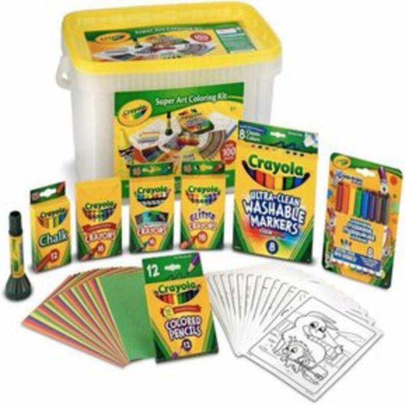 Crayola Super Art Coloring Kit - Green by Crayola : : Juguetes  y Juegos