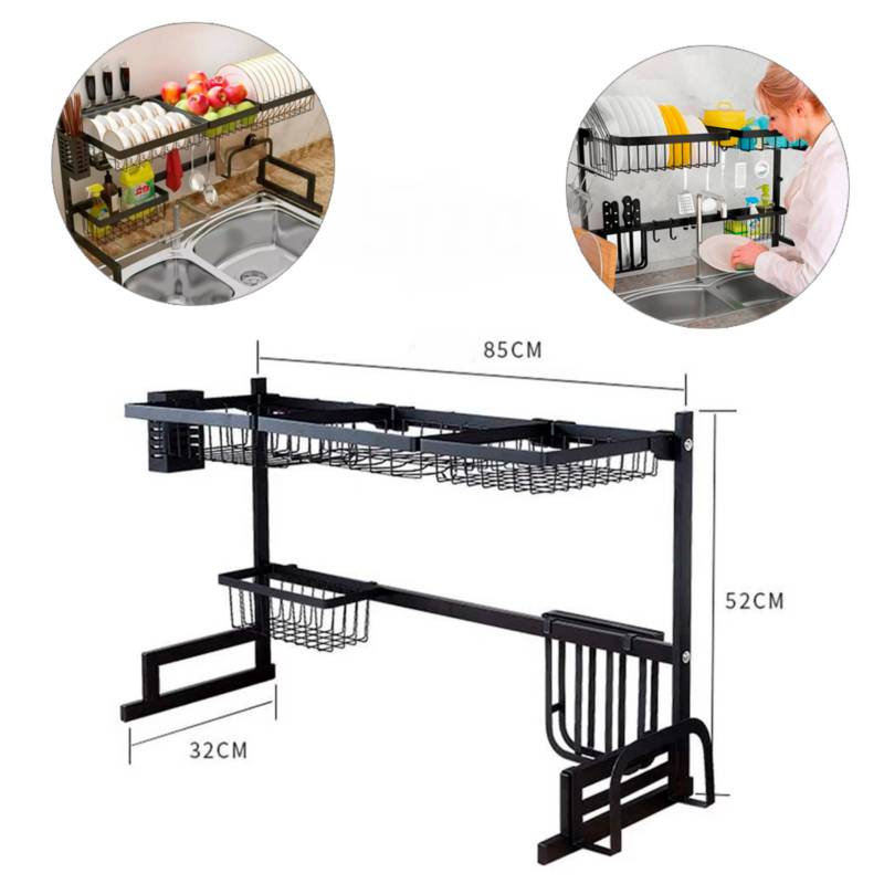 Escurridor Rack De Platos Sobre Fregadero 85cm Color Azar