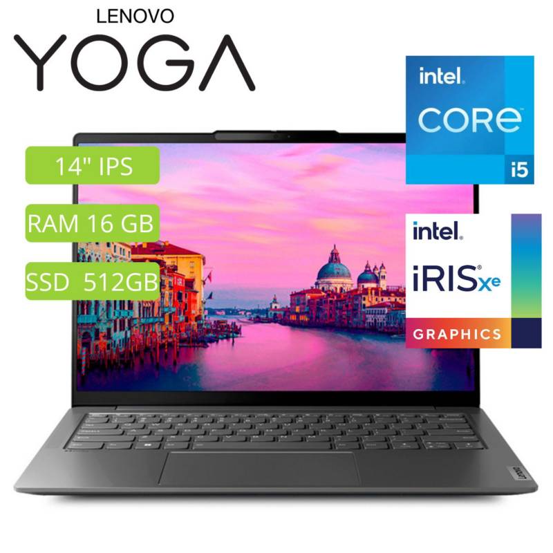 LENOVO - Laptop Lenovo Yoga Slim 6 14Irp8 Core I5, 14"Ips, 16Gb Lpddr5, 512Gb Ssd. Window 11,