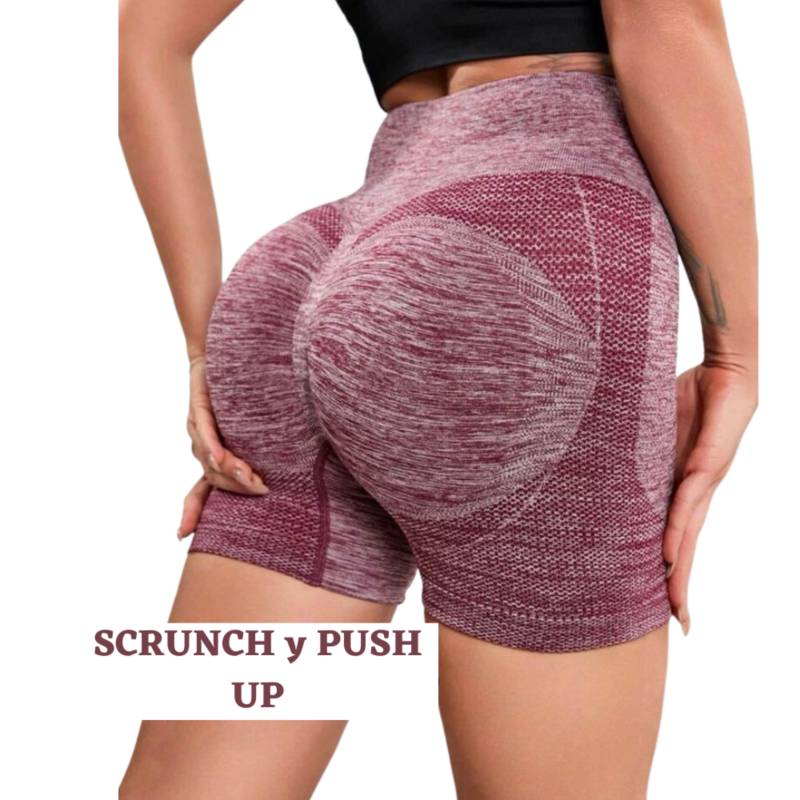 Licras cortas con Scrunchie en la parte trasera 🍑, efecto push up