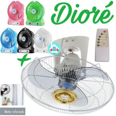 Ventilador de techo Diore 18 pulgadas 60W Con Control Remoto