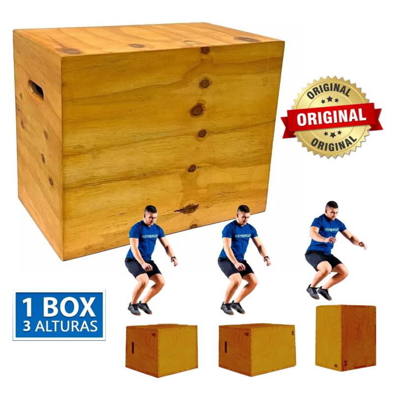 Cajón Salto Pliométricos Crossfit Caja Jump Box 40X50X60Cm