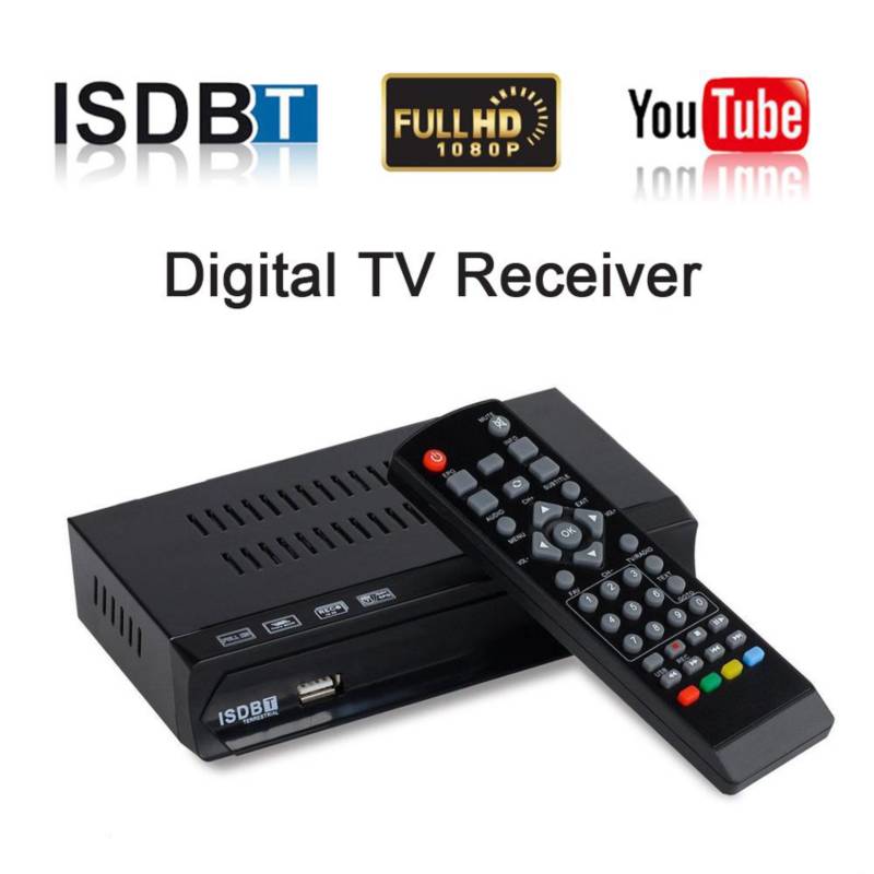 Sintonizador Decodificador Tv Digital Hd 1080p Tdt Isdbt