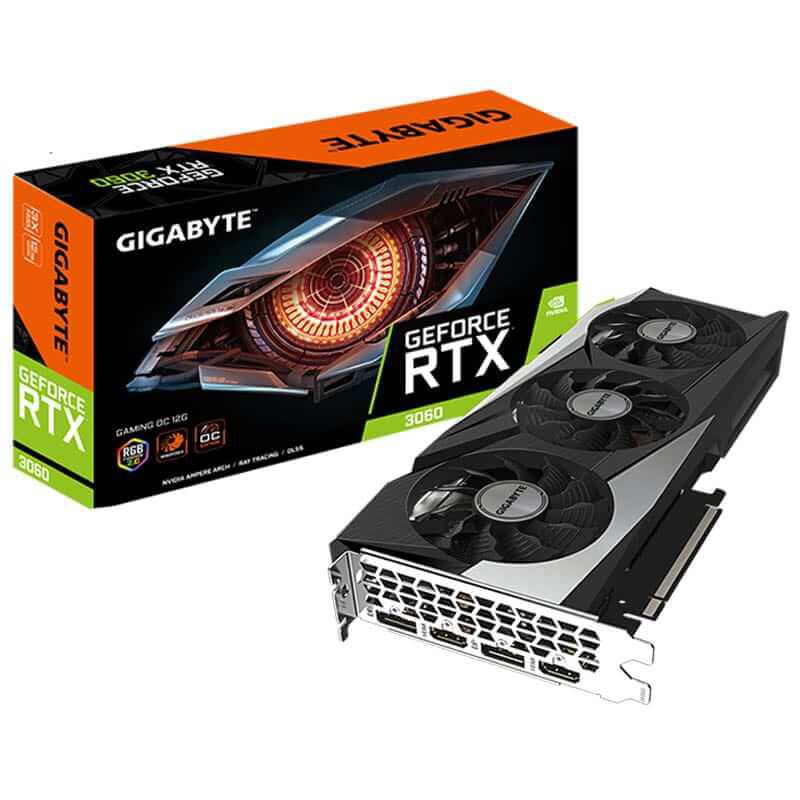 GIGABYTE - Tarjeta De Video Gigabyte Nvidia GeForce RTX 3060 GAMING OC 12G, GDDR6