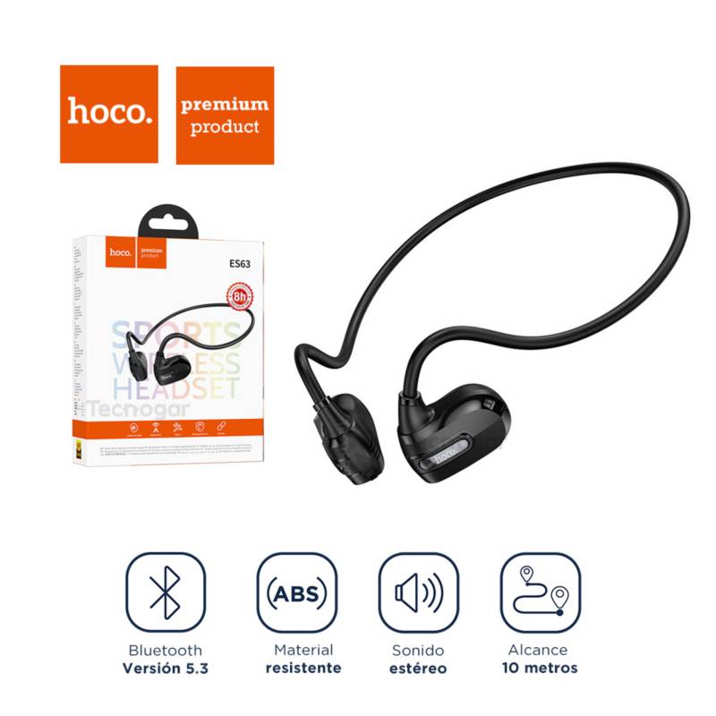Audífonos Bluetooth 5.3 Auricular Conducción Ósea o de Aire Hoco ES63 HOCO