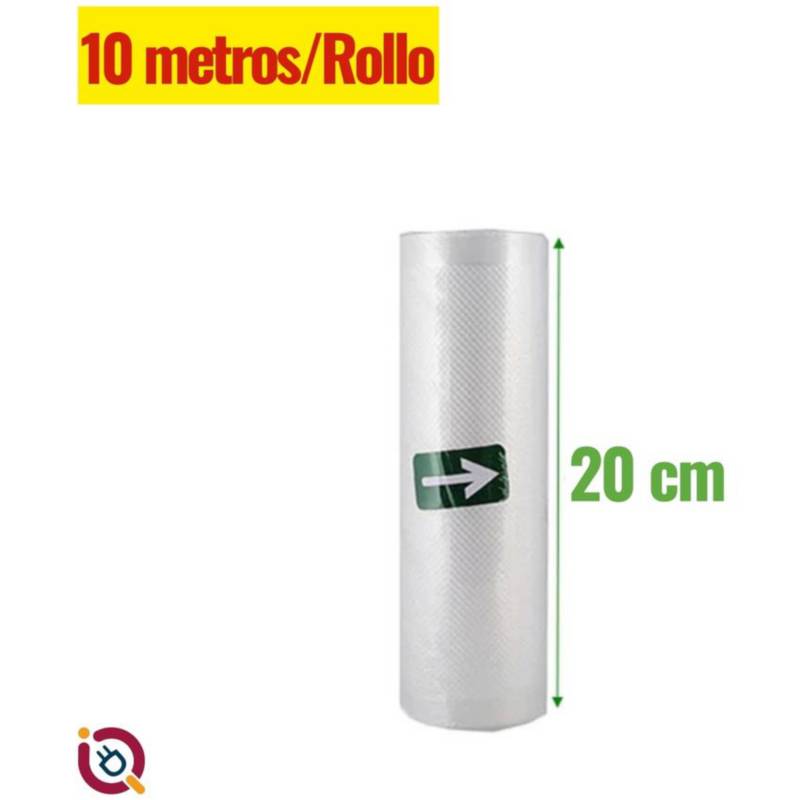 Rollo Bolsa Gofrado 20CM x 10M para Selladora al Vacío Carne GENERICO