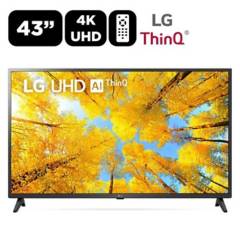 Televisor Smart UHD 4K LG 43 pulgadas Led Thinq Ai 43UQ7500PSF