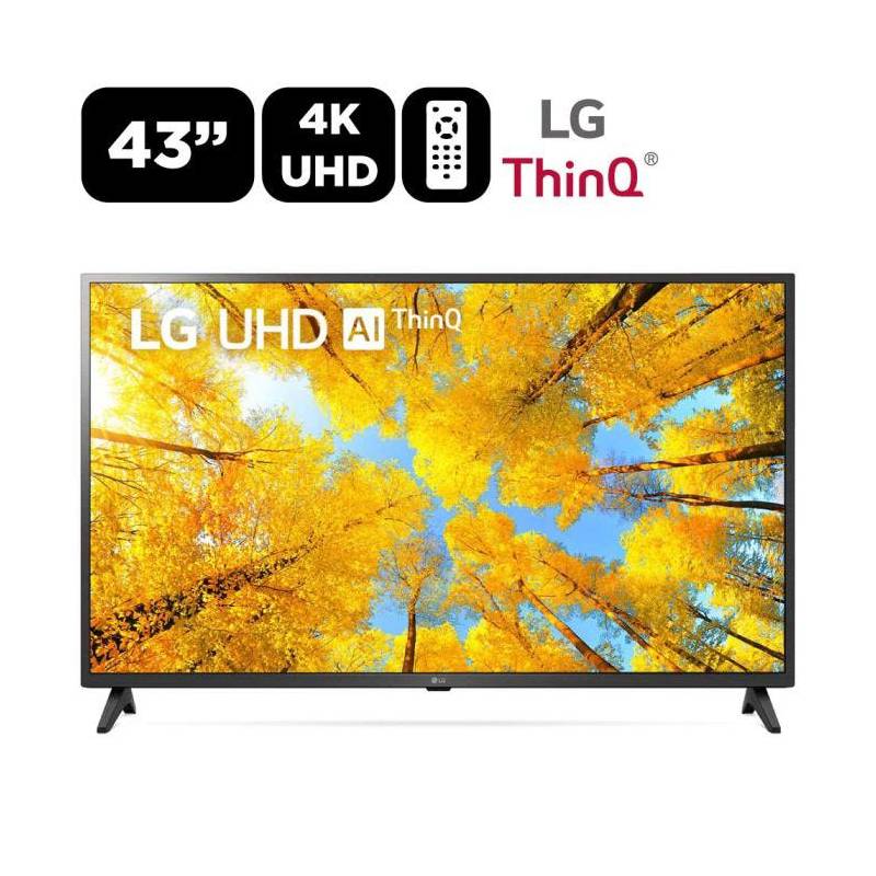 LG - Televisor Smart UHD 4K LG 43 pulgadas Led Thinq Ai 43UQ7500PSF