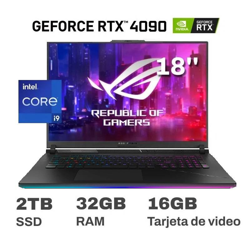 ASUS - Laptop Gamer ASUS ROG G834 18 I9 32GB RAM 2TB SSD RTX4090